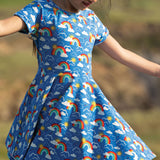 Frugi Rainbow Skies Spring Skater Dress