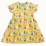 Frugi Dara Baby Body Dress - Rainbow Sprinkles