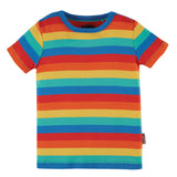 Frugi T-shirt préféré à rayures arc-en-ciel