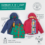 Frugi Rambler 3 in 1 Coat - Snapdragon/Flower Pop