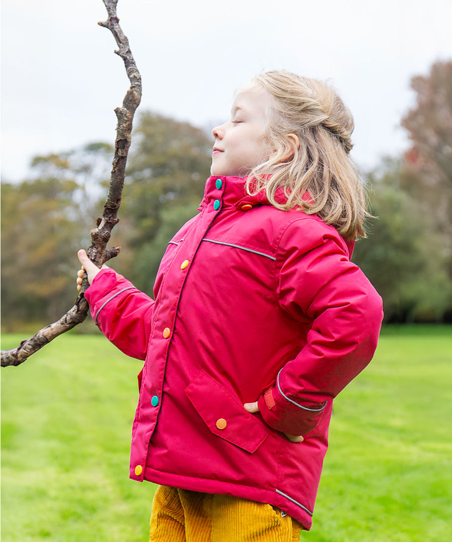  with a removable fleece gilet in a retro flower print