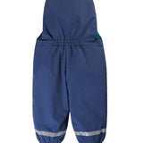 Frugi Little Waterproof Dungarees - Navy Blue