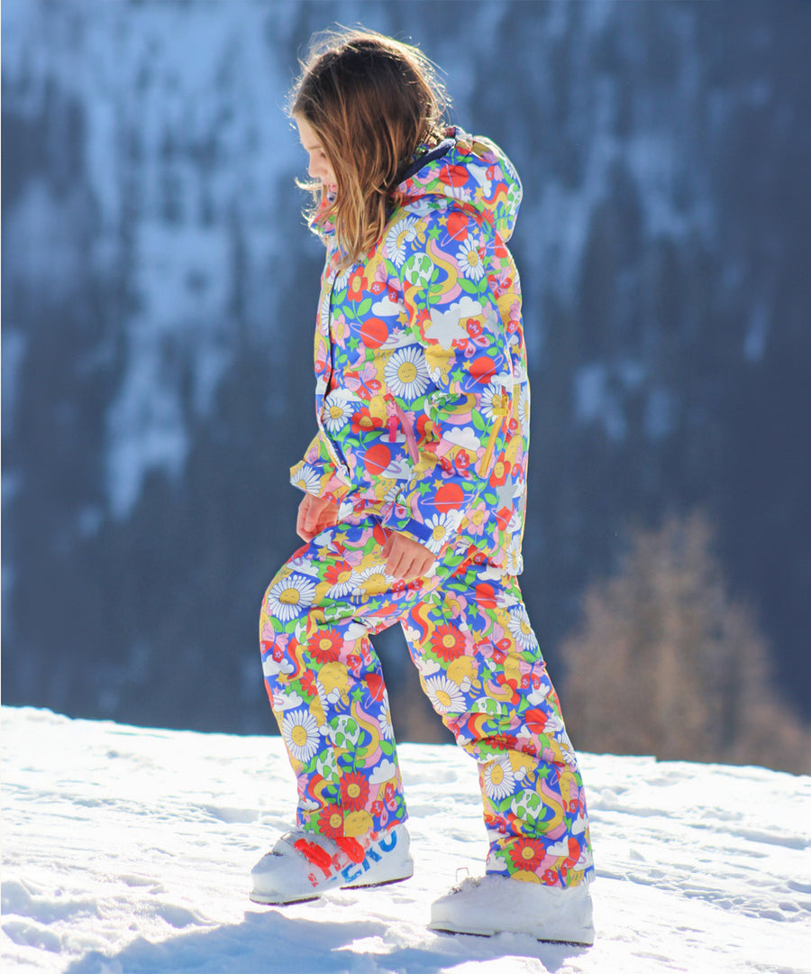 A child walking in the snow