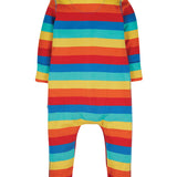 Frugi Riley Romper - Rayures arc-en-ciel