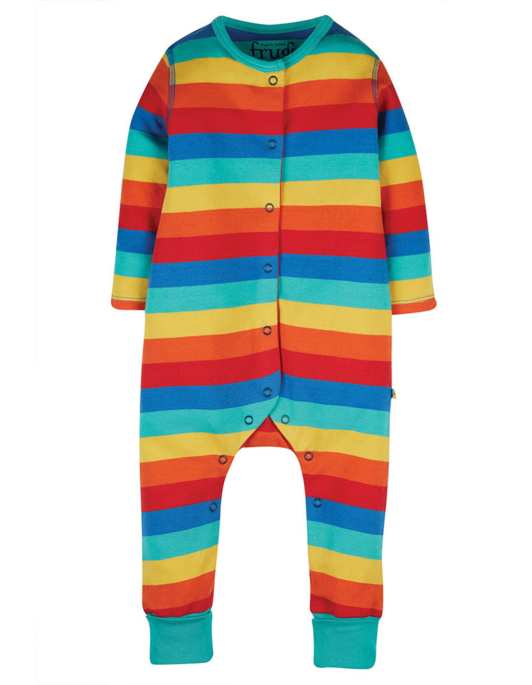 Frugi Riley Romper Rainbow babygrow