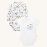 Frugi Shay Body Lot de 2 – Paresseux endormis