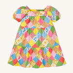 Frugi Shaya Tiered Dress - Patchwork