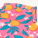 Frugi Organic Summer Skater Dress - Orange Blossom