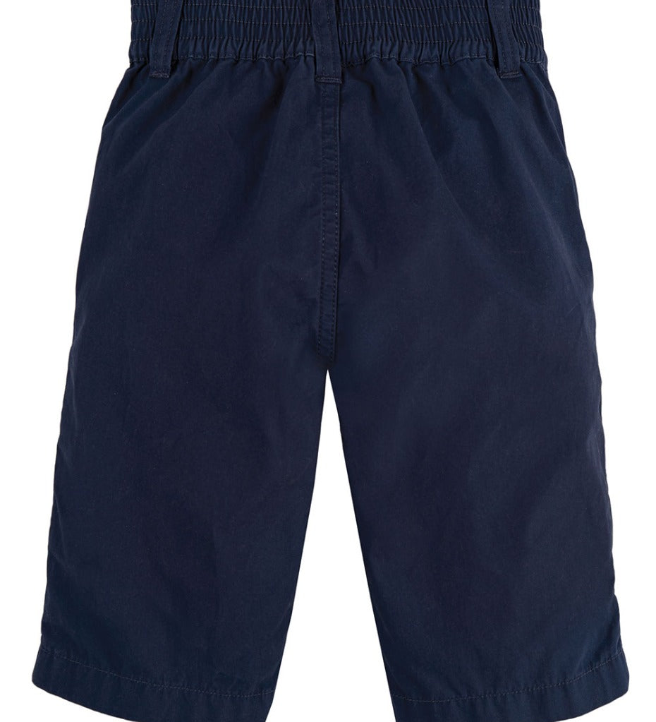 Frugi Silas indigo organic cotton shorts