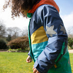 Frugi Snow & Ski Coat - Iguana Colourblock