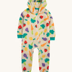 Frugi Cosy Ted Snuggle Suit - Veg Patch