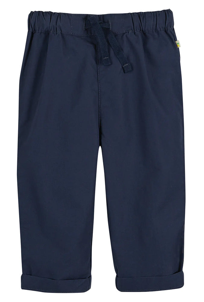 Frugi Tommy trousers indigo with drawstring waist