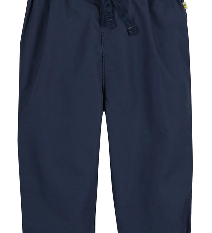 Frugi Tommy trousers indigo with drawstring waist