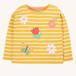 Frugi Tori Applique Top - Flowers