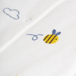 Frugi Embroidered Babygrow - Buzzy Bee