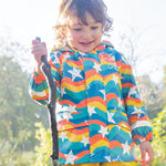 Frugi Puddle Buster Coat - Wavy Stars