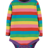 Frugi Favourite Foxglove Rainbow Stripe Body