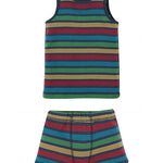 Frugi Tobermory Rainbow Stripe Vest and Boxer Pack