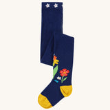 Collants Frugi Little Norah - Bleu Marine / Fleurs