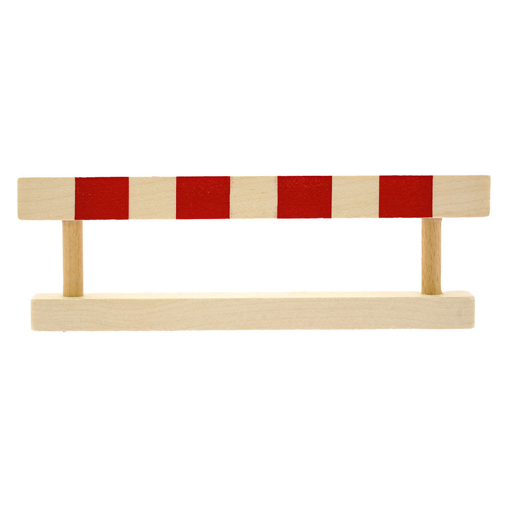 Gluckskafer small world play road barrier toy on a white background