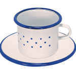 Glückskäfer Enamel Toy Cup and Saucer