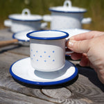 Glückskäfer Enamel Toy Cup and Saucer