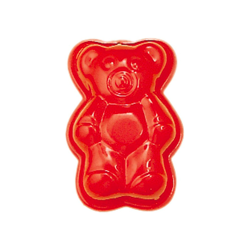 Gluckskafer plastic-free metal teddy bear sand mould toy on a white background