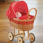 Glückskäfer Wicker Doll's Pram