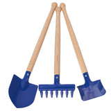 Ensemble d'outils de jardinage bleu 3 pièces Glückskäfer