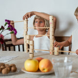 Grapat wooden woodland set setup stacked on a table