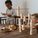 Grapat wooden woodland set setup on a table