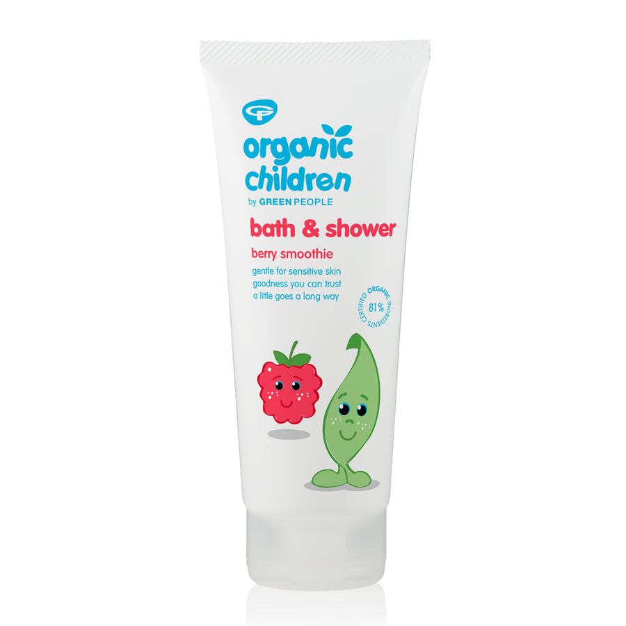 Green People Organic Children Bubble Bath & Shower Gel Berry Smoothie 200ml