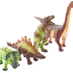 Ensemble de dinosaures en caoutchouc vert