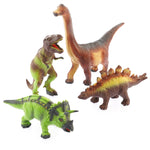 Ensemble de dinosaures en caoutchouc vert