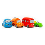 Green Rubber Toys Mini Vehicles Set