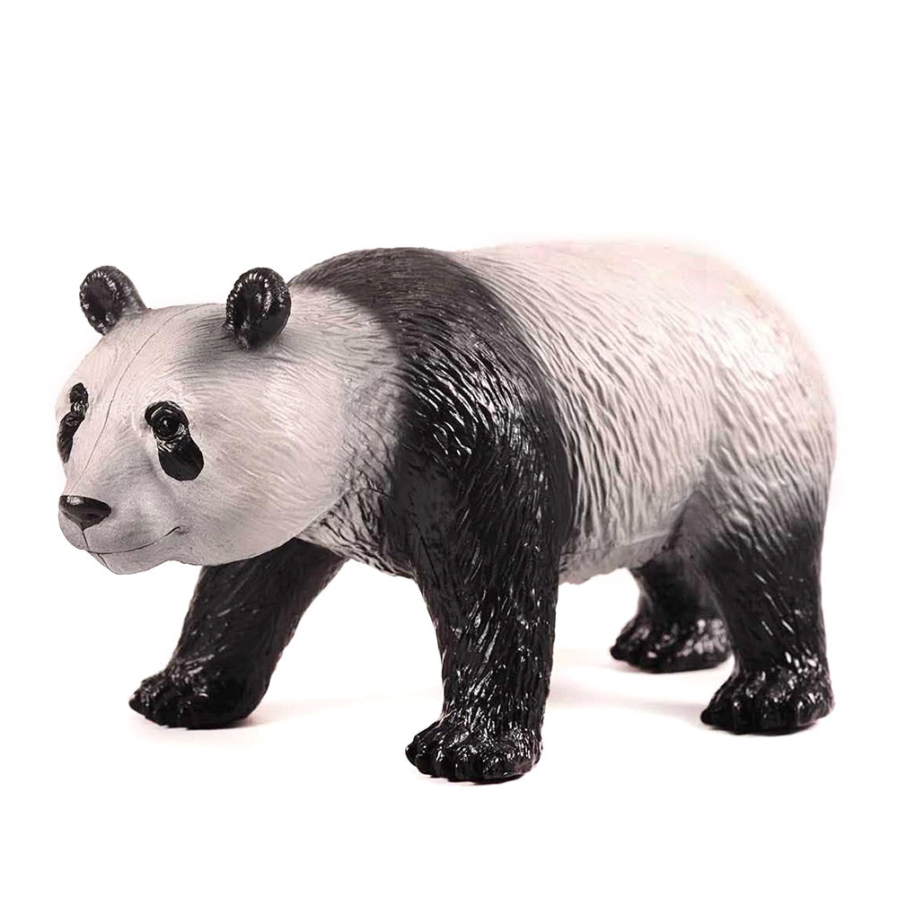 Green Rubber Toys natural biodegradable rubber panda toy on a white background