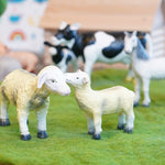 Ensemble d'animaux de ferme de jouets en caoutchouc verts