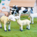 Ensemble d'animaux de ferme de jouets en caoutchouc verts