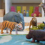 Green Rubber Toys Jungle Animals Set