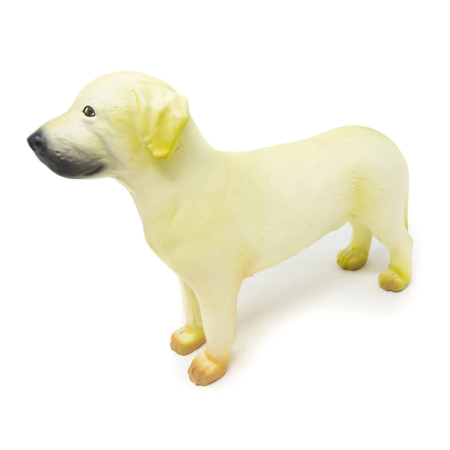 Green Rubber Toys eco-friendly kids toy labrador on a white background