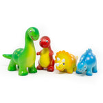 Ensemble de mini dinosaures en caoutchouc vert