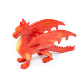 Green Rubber Toys Dragon - Red