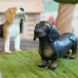 Green Rubber Toys Dachshund