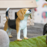 Jouets en caoutchouc vert Beagle