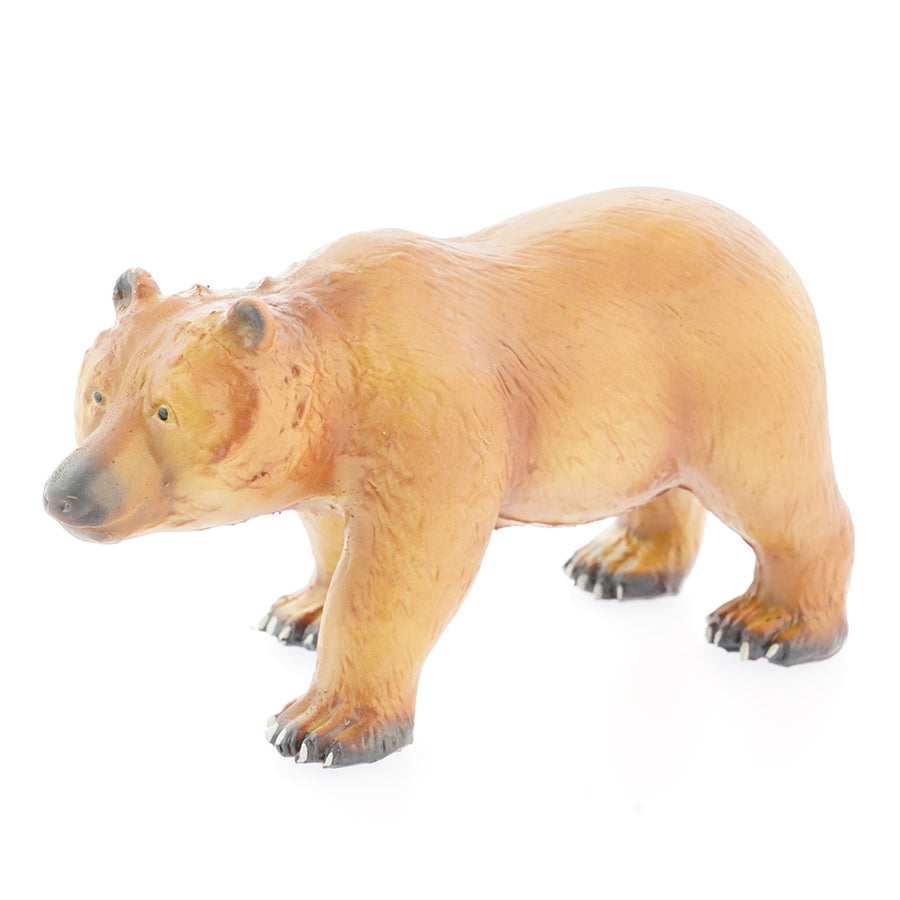 Green Rubber Toys eco-friendly biodegradable grizzly bear toy on a white background