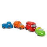 Green Rubber Toys Mini Vehicles Set