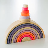 Grimm's Small Conical Stacking Tower - Neon Pink