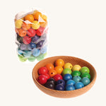 Grimm's 60 Coloured Beads 20mm