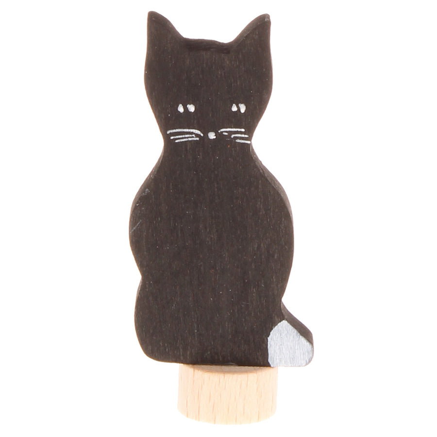 Grimm's Black Cat Decorative Figure pictured on a plain background