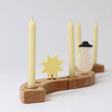 Grimm's Cream 100% Beeswax Candles - 12